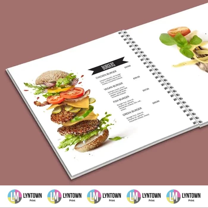 Wirobound Menus