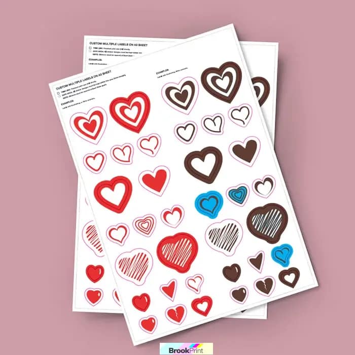 Custom Sticker Sheets Brook Print