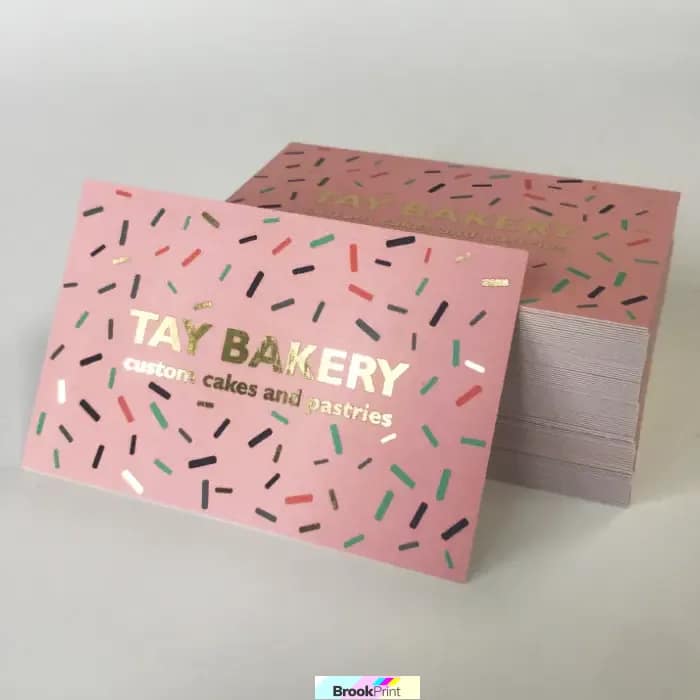 Metallic Foil Business Cards Brook Print